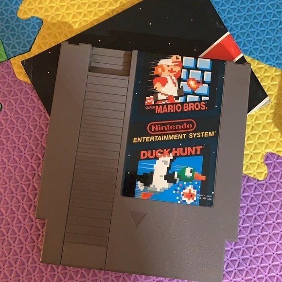 Vintage 80s Nintendo super Mario brothers duck hunt cassette game with manual - Picture 9 of 9